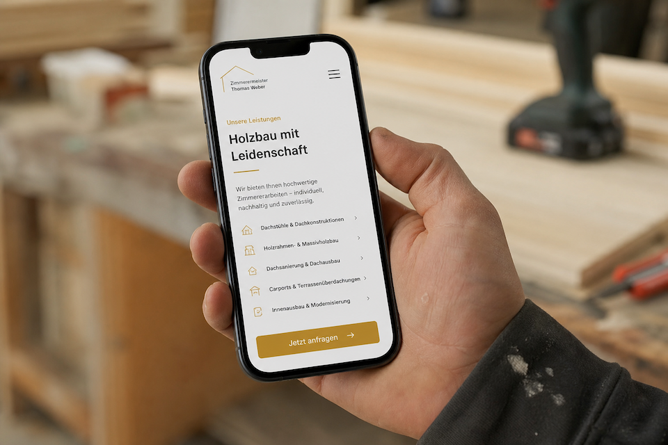 Webdesign Website Leistungsübersicht