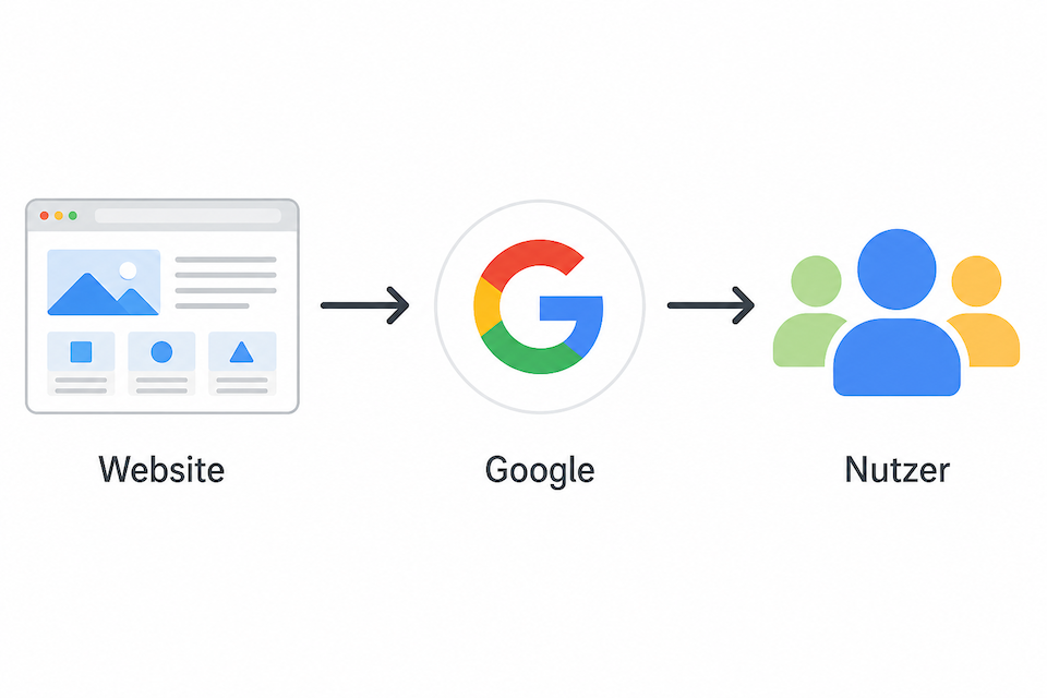 Google versteht eine gut aufgebaute Website und zeigt sie prominent in den Suchergebnissen an